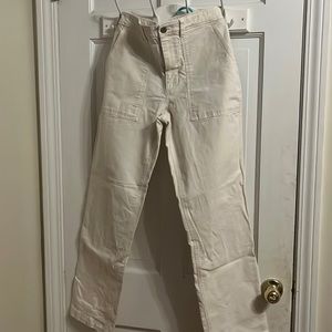 GAP. White Striaght Pants. Good Condition. Little Bit of Stains.
